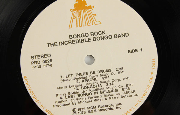 Incredible Bongo Band – Bongo Rock – Vinyl LP – Mr Bongo USA