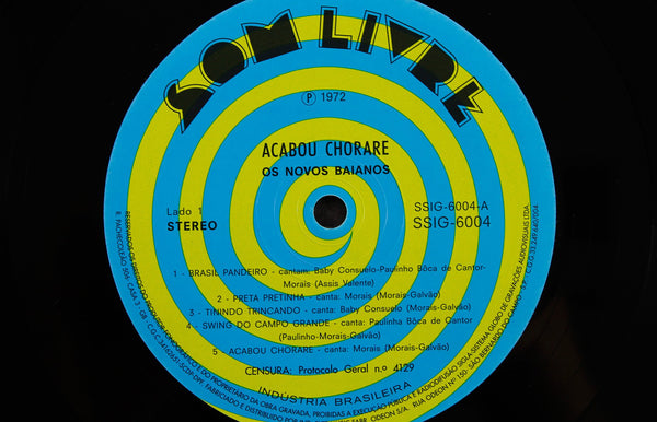 Novos Baianos – Acabou Chorare – Vinyl LP/CD – Mr Bongo USA