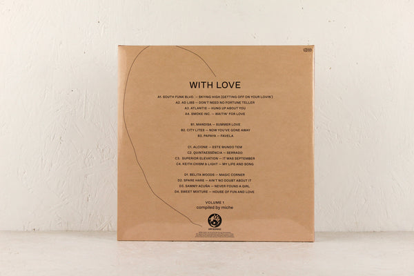 英2discs LP Miche With Love Volume 1 MRBLP260 Mr Bongo /00660 Compiled by miche - With Love: Volume 1 – Vinyl 2LP/CD– Mr
